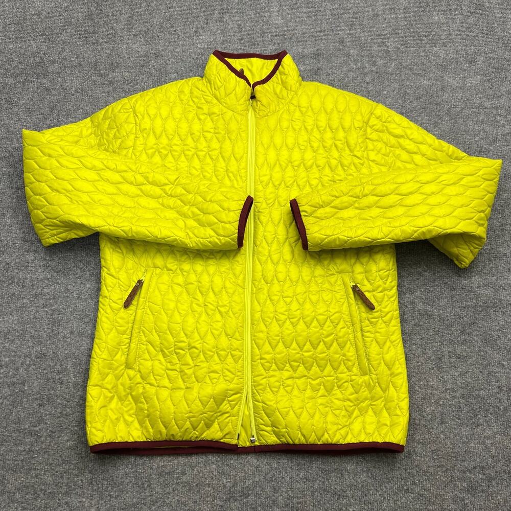 DNA Women’s Reversible Quilted Jacket Yellow Full Zip Size 14 (EU 44)